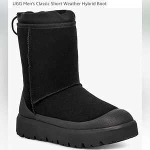 Ugg Classic Dhort Weather Hybrid Black Men snow boots.Waterproof